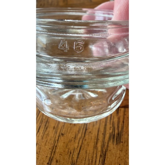 Set 2 Vintage Clear Glass Apothecary Candy Jars Pedestal Ribbed Collar Canada 9" - Picture 10 of 10